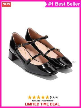 High Heel Mary Jane Pump with Double Strap & 3D Lux Comfort